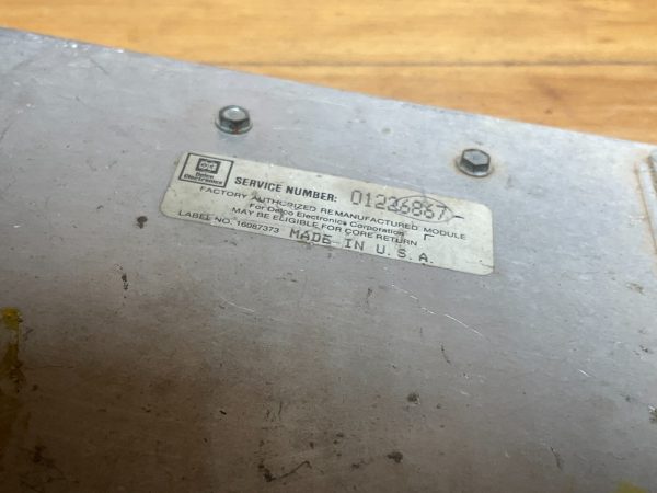 1985-1986 Buick Engine Computer Module ECM ECU OEM 01226867 - Image 3