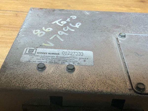 1988 Cadillac Seville ECM ECU Engine Computer Module 01227333 - Image 3