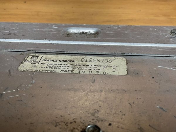 1992-93 Oldsmobile Achieva Engine Computer Module ECM ECU 01228706 - Image 4