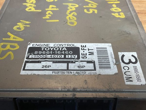 1996 Toyota Paseo Engine Computer Module ECM ECU  89661-16460 - Image 4