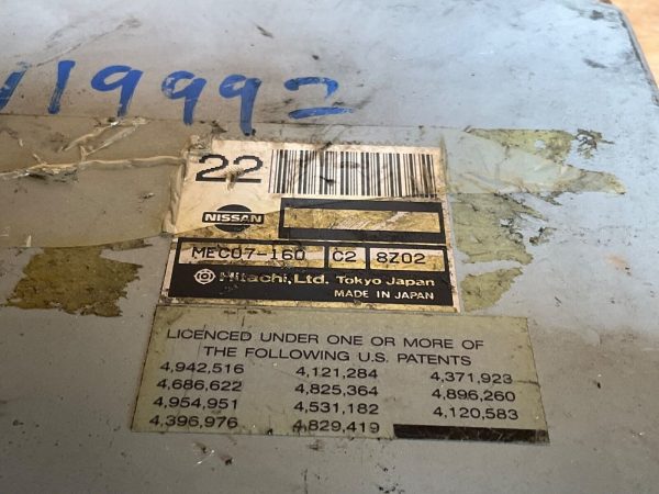 2000 Nissan  Pathfinder Engine Computer Module ECU ECM MEC07-160 - Image 4