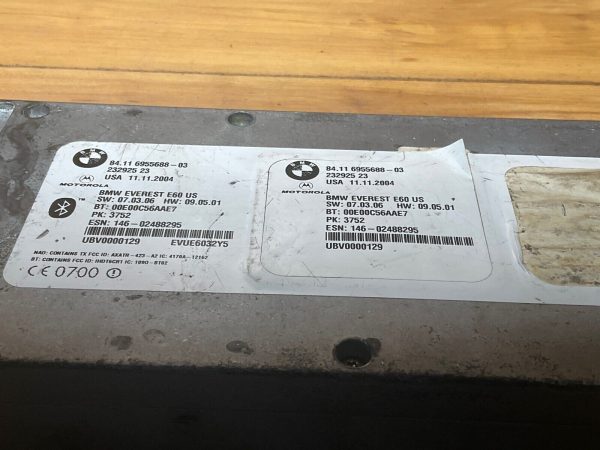 2004 2005 BMW 545i Bluetooth Telematics Control Module 6955688-03 - Image 3