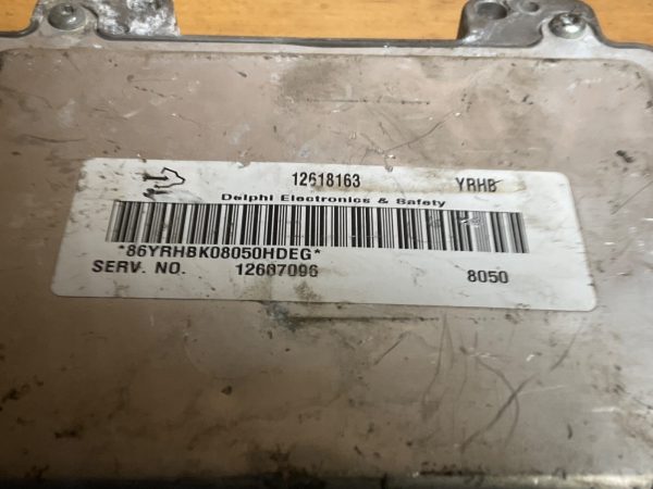 2008 Chevrolet Trailblazers Engine Computer Module ECU, ECM,OEM 12618163 - Image 5