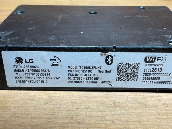 2017 Buick Verano Communication Interface Control  Module  84082610 - Image 4