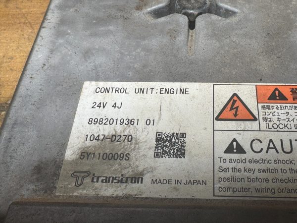 4JJ1 ECU Controller 8-98120556-1 898120556 Excavator 1047-D270 - Image 3