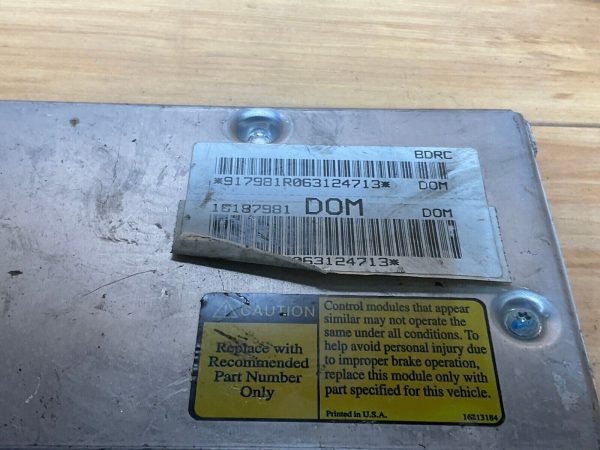 Chevrolet Gearbox Control ECU Module Unit 16187981 DOM - Image 3